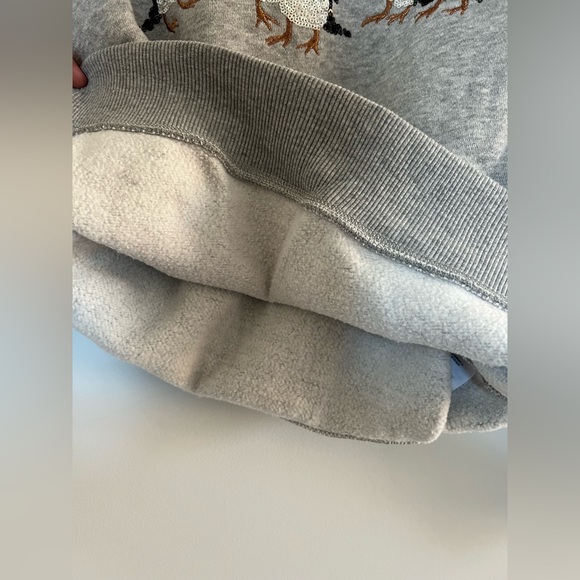 American Eagle Penguin Sequin Crewneck Sweater - Picture 5 of 5